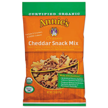 Annie's Homegrown Organic Cheddar Snack Mix, 2.5 Oz Bag, 12-carton freeshipping - TVN Wholesale